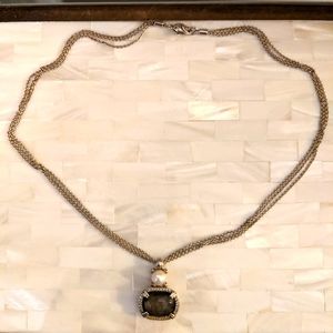 Pearl and sterling silver necklace - Fink' Raleigh